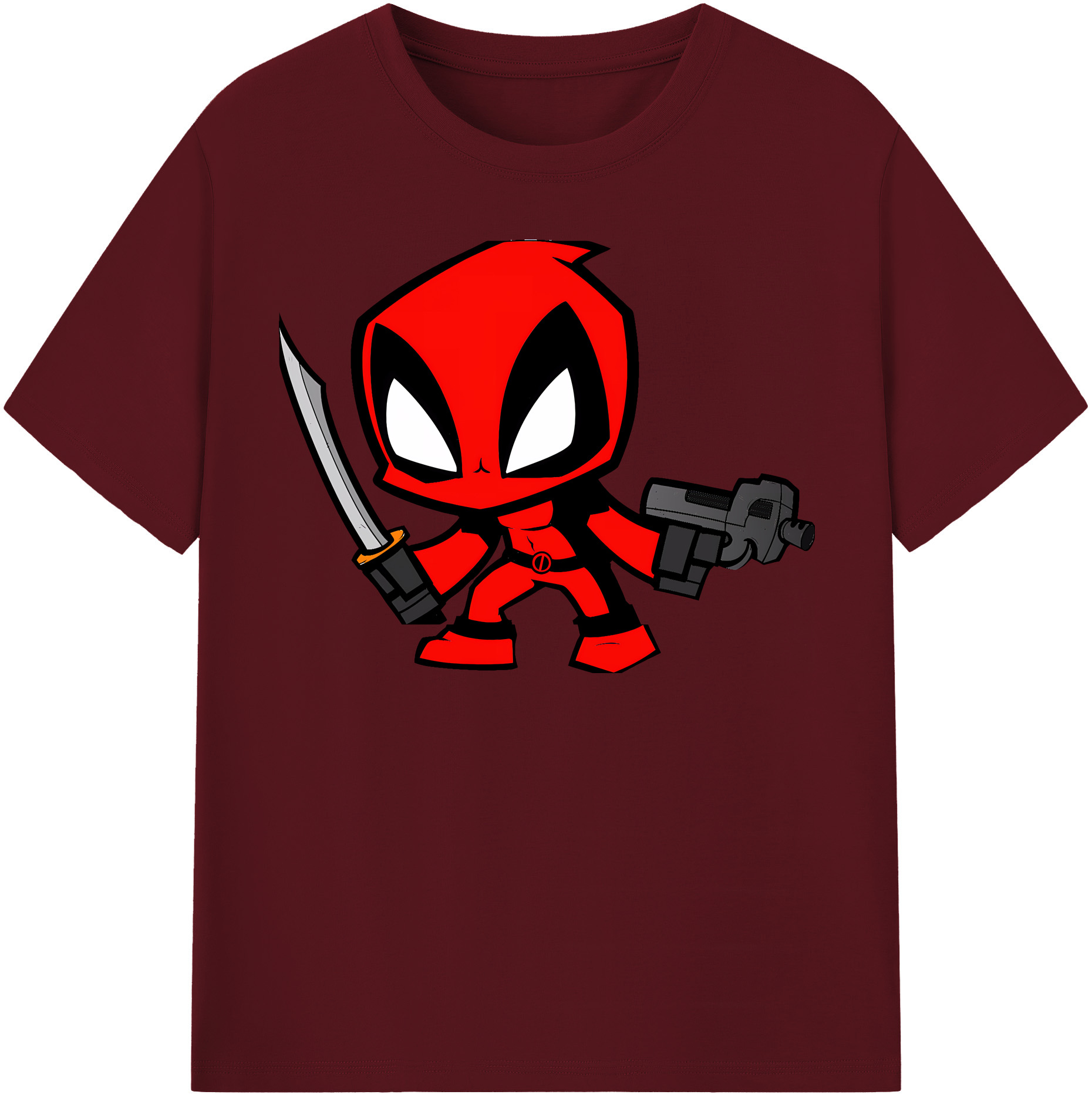 （画像用） Deadpool デッドプール 綿100％半袖Tシャツ（フロントプリント）